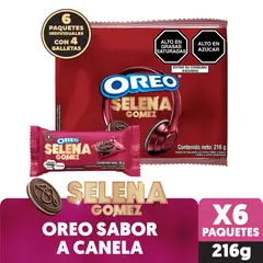 OREO - Galletas Oreo Selena Gomez Sixpack 216 g