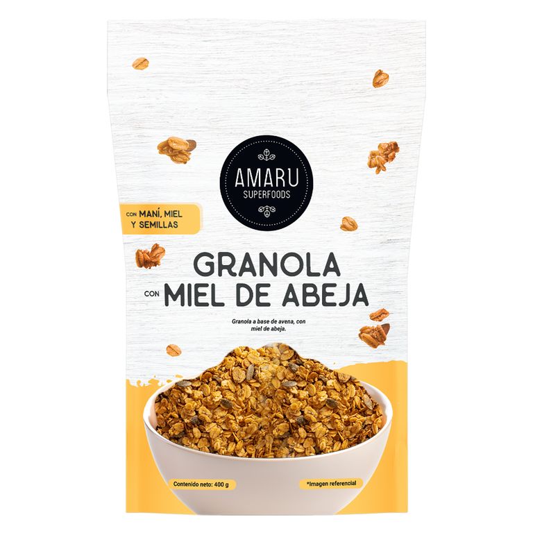 Granola con Miel de Abeja Amaru Superfoods Doypack 400 g