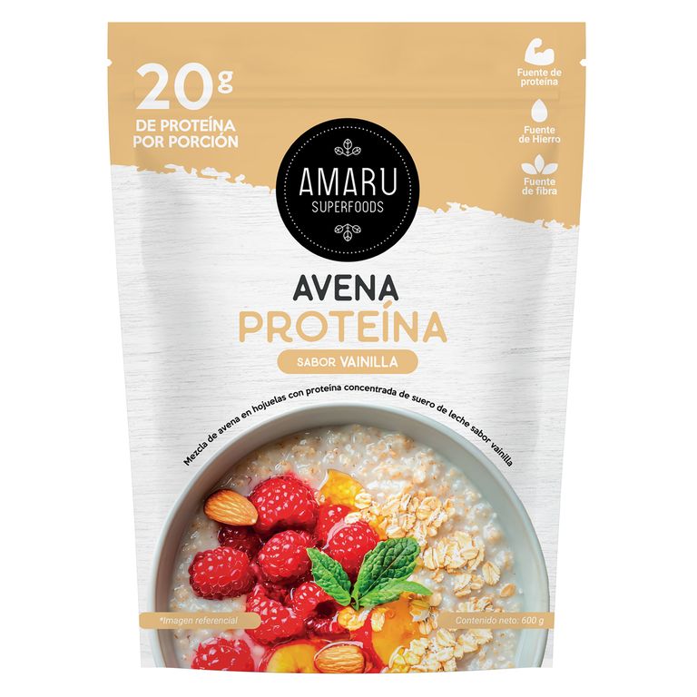 Avena Protéica Amaru Superfoods Vainilla Doypack 600 g