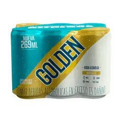 GOLDEN - Bebida Alcohólica Golden Sixpack Lata 269 mL
