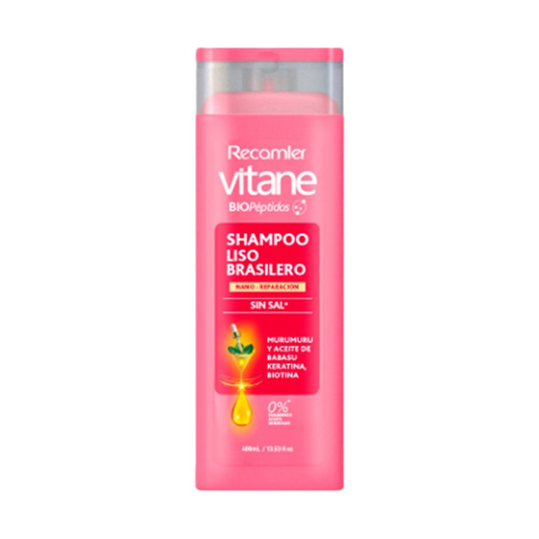 Shampoo Vitane Liso Brasilero Envase 400 mL