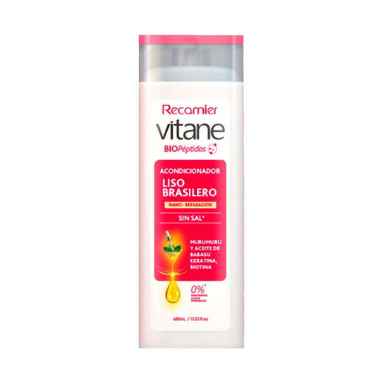 Acondicionador Vitane Liso Brasilero Envase 400 mL