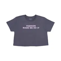 REDWOOD - Polo Crop 100% Algodón Mujer Redwood