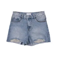 REDWOOD - Short De Jean Tachas Mujer Redwood