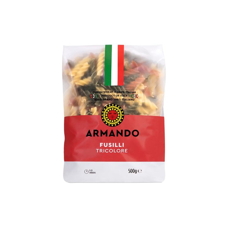 Fusilli Tricolore Armando Empaque 500 g