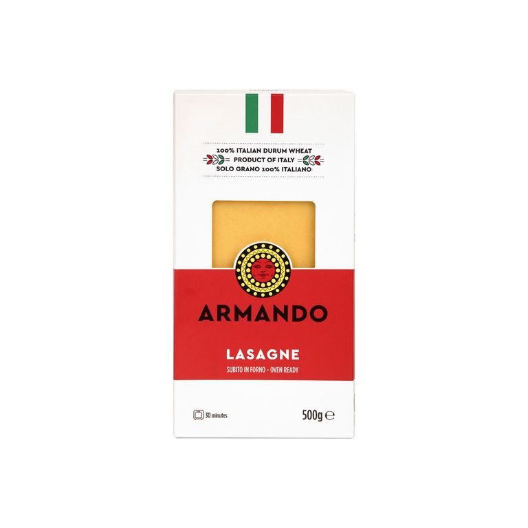 Láminas de Lasagna Armando Empaque 500 g