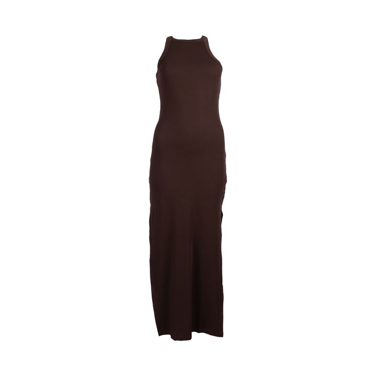 Vestido Largo Rib Mujer Redwood
