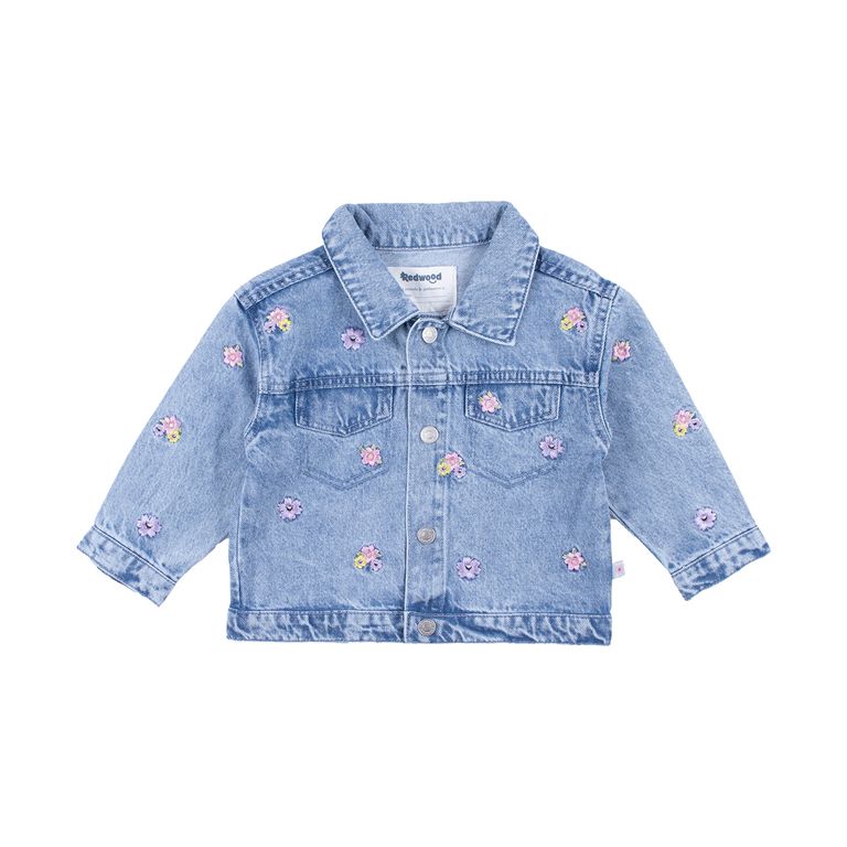 Casaca Embroidery Garden Bebé Niña Redwood