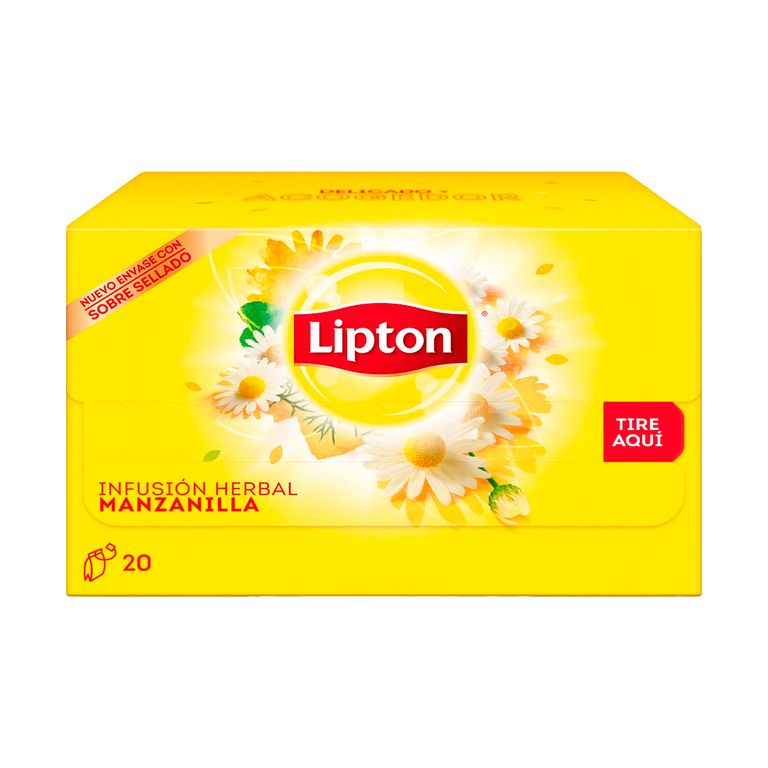 Infusión Herbal Lipton Manzanilla Caja 20 Sobres