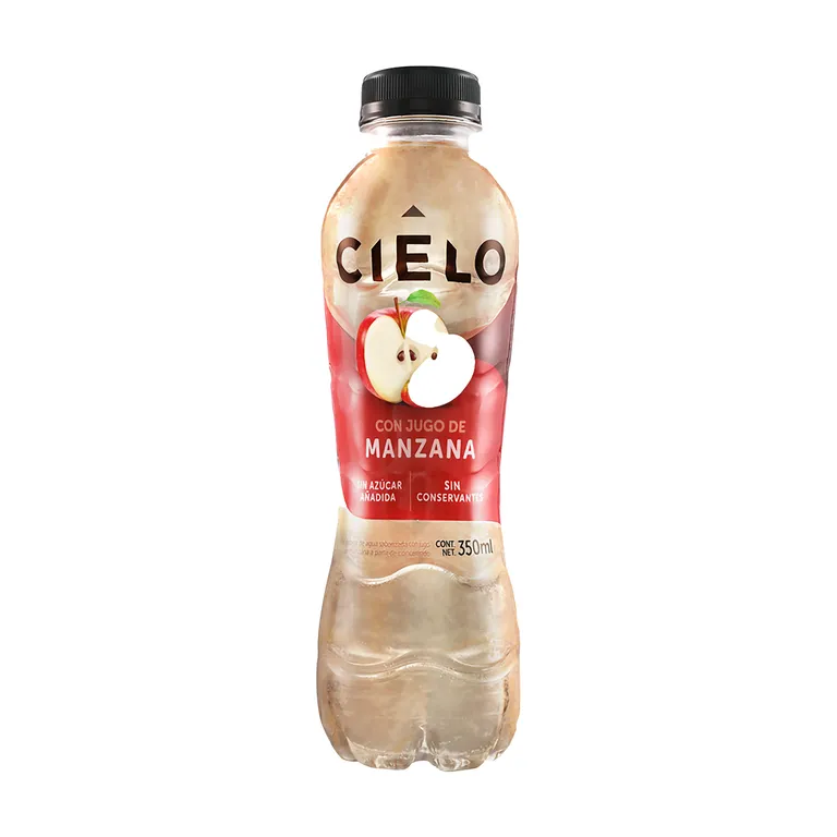 Agua Cielo Con Gas Sabor Manzana Botella 350 mL