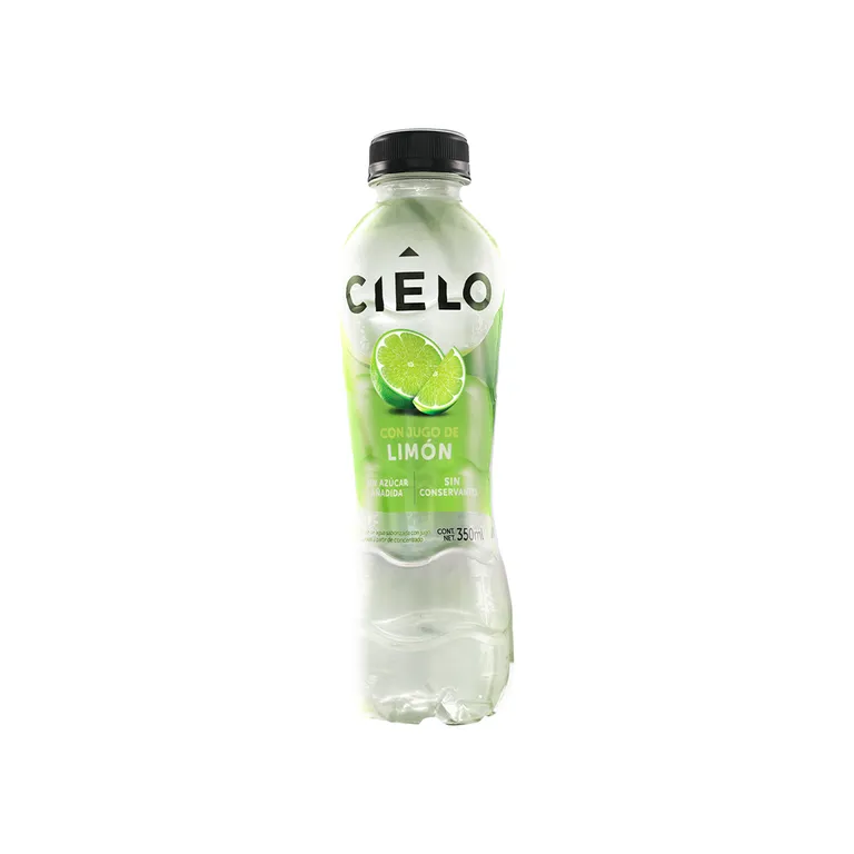 Agua Cielo Con Gas Sabor Limón Botella 350 mL