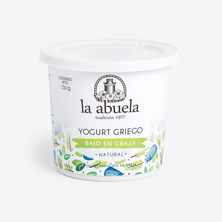 Yogurt Griego La Abuela Natural Bajo en Grasa Envase 150 g