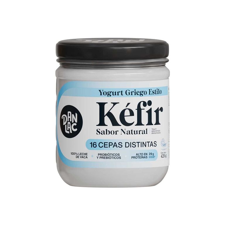 Yogurt Griego Estilo Kéfir Danlac Botella 420 g