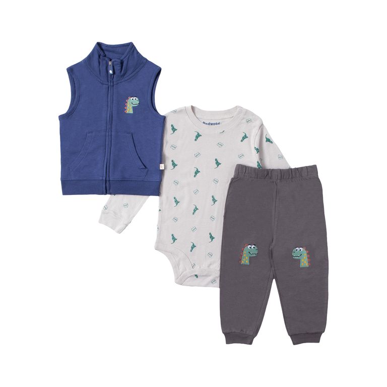 Conjunto 3 Piezas Bebé Niño Redwood