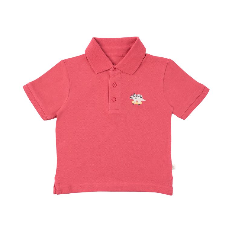 Polo Manga Larga Pique Bebé Niño Redwood