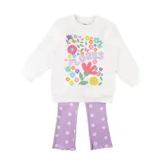 REDWOOD - Conjunto Legging y Poleron Niña Redwood