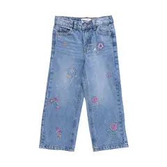 REDWOOD - Jean Wide Leg Bordado Niña Redwood