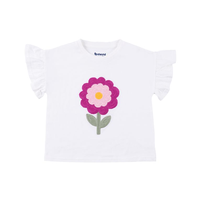 Polo Manga Corta Macrame Niña Redwood