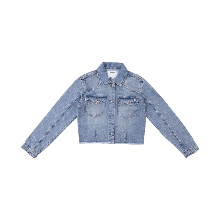 Casaca Denim Shine Teen Niña Redwood