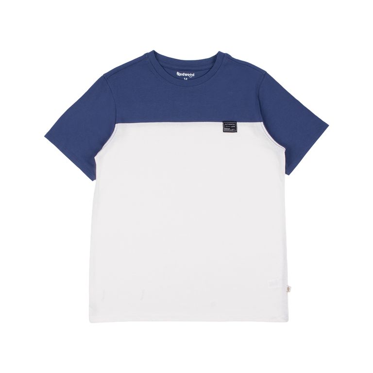 Polo Manga Corta Bicolor Teen Niño Redwood