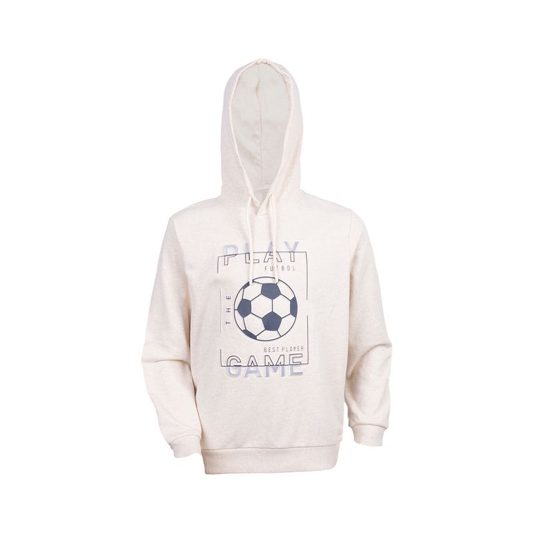 Sudadera Embossed Futbol Teen Niño Redwood