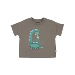 REDWOOD - Polo Aplicación Manga Corta Dino Bebé Niño Redwood