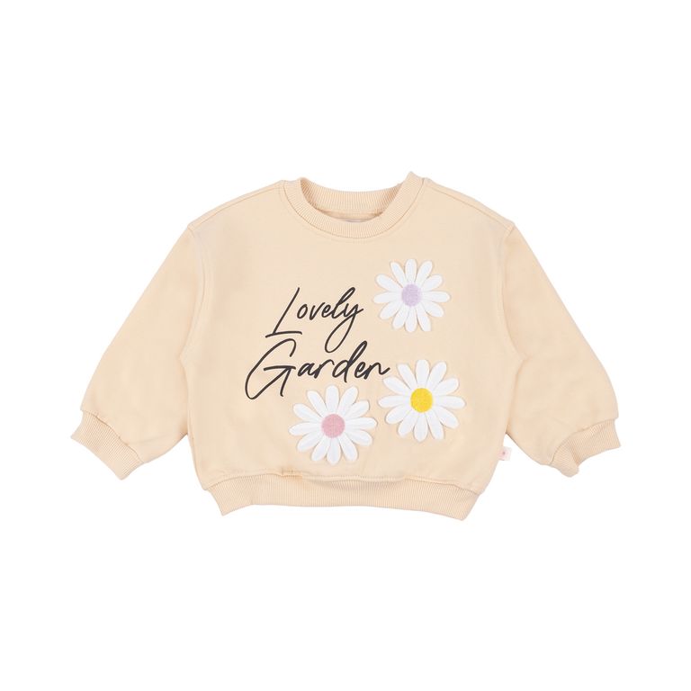 Sudadera Aplicación Garden Bebé Niña Redwood
