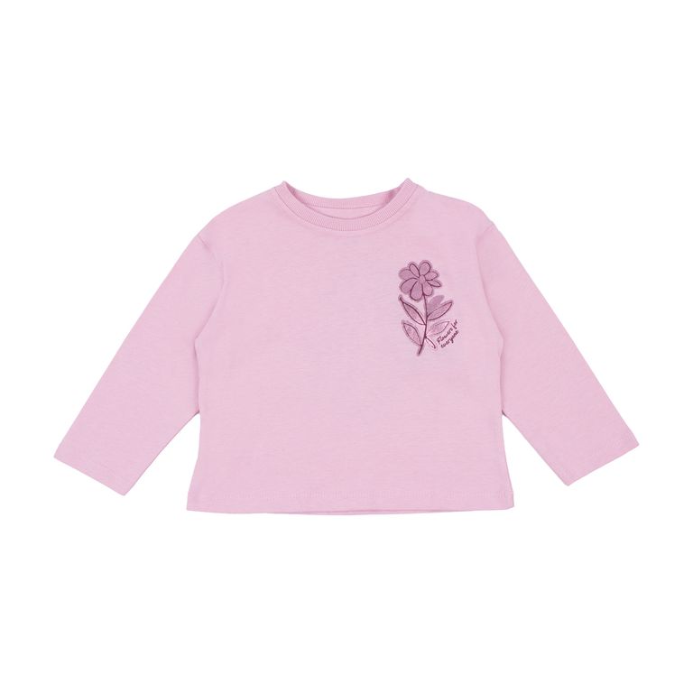 Polo Manga Larga Foil Bebé Niña Redwood