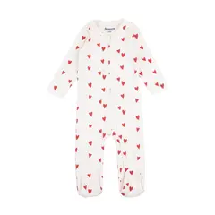 REDWOOD - Enterizo Pijama Corazones San Valentin Bebé Niña Redwood