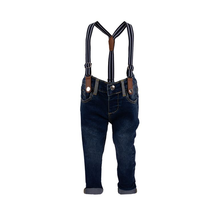 Jean Denim Tirantes Dino Bebé Niño Redwood