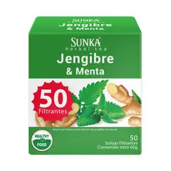 SUNKA - Infusión Sunka Jengibre y Menta Caja 50 Sobres