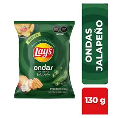 LAYS - Papas Fritas Lays Ondas Jalapeño Bolsa 130 g