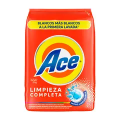 ACE - Detergente en Polvo Ace Limpieza Completa Bolsa 3 Kg