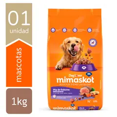 MIMASKOT - Alimento Seco Perros Adultos Mimaskot Mix de Sabores Bolsa 1 Kg