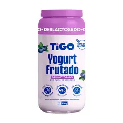 TIGO - Yogurt Frutado Tigo Arándano Deslactosado Pote 850 g