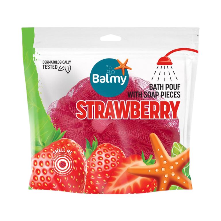 Esponja de Baño con Jabón Balmy Fresa