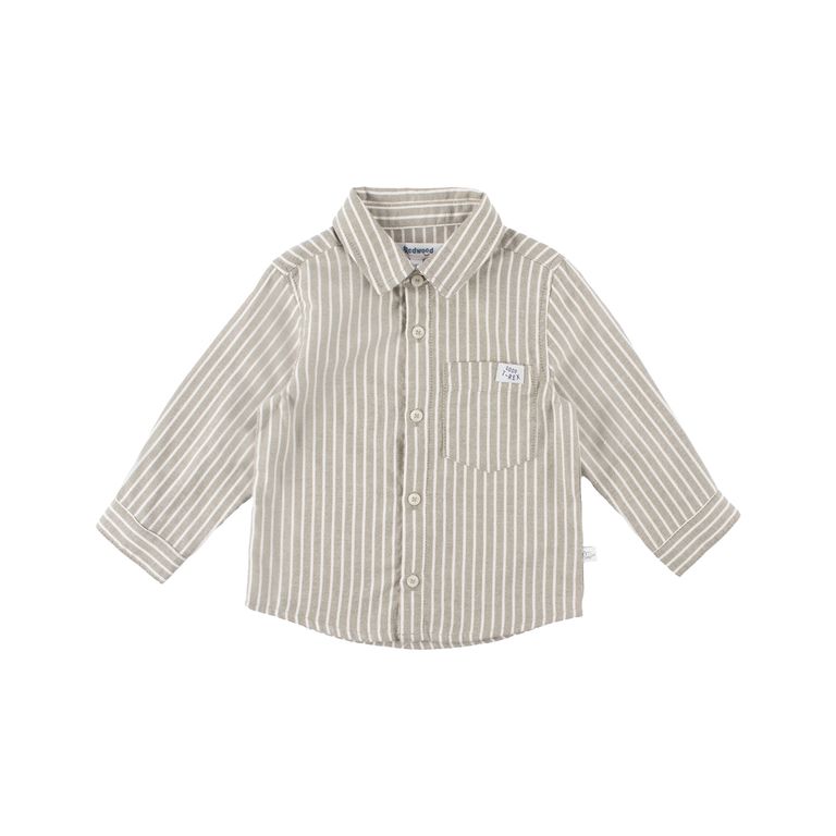 Camisa Manga Larga Rayas Dino Bebé Niño