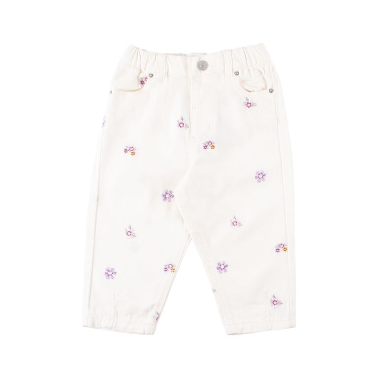 Pantalón Embroidery Garden Bebé Niña Redwood