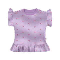 REDWOOD - Polo Manga Corta Rib Vuelos Bebé Niña Redwood