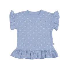 REDWOOD - Polo Manga Corta Rib Vuelos Bebé Niña Redwood