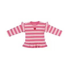 REDWOOD - Polo Manga Larga Rib Vuelos Bebé Niña Redwood