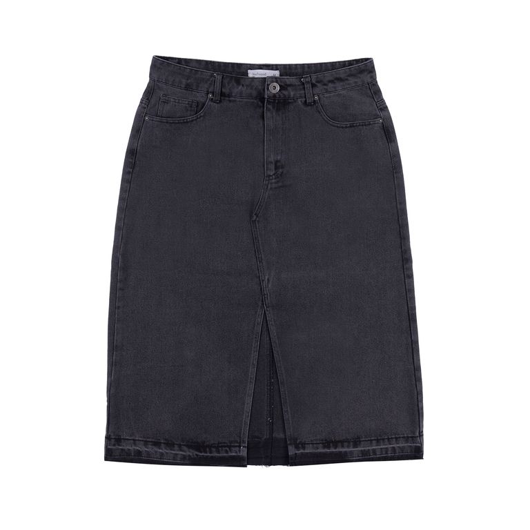 Falda De Jean Midi  Mujer Redwood