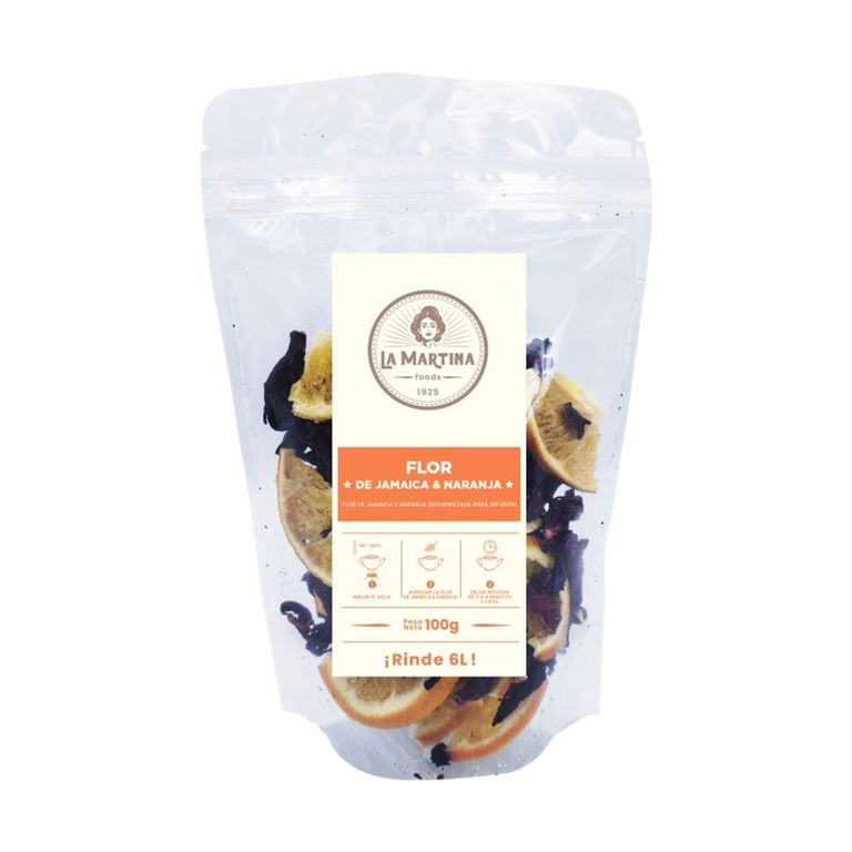 Flor de Jamaica y Naranja La Martina Doypack 100 g