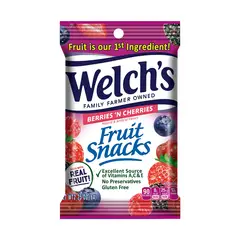 WELCHS - Gomitas Welchs Fruit Snack Berries & Cherries Bolsa 64 g