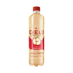 CIELO - Agua Cielo Con Gas Sabor Manzana Botella 600 mL