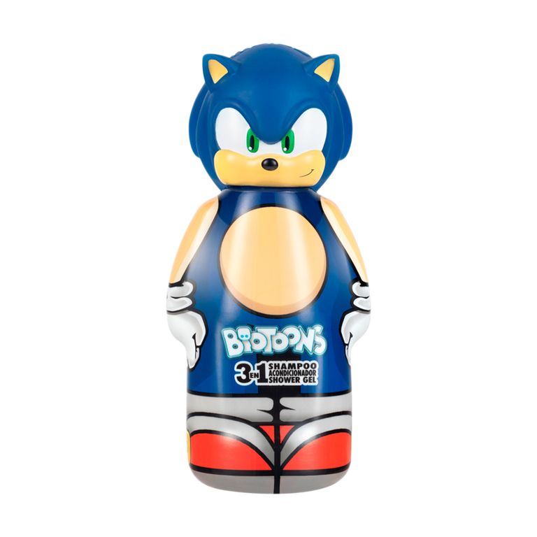 Shampoo 3 En 1 Gelatti Biotoons Mix Sonic Botella 300 mL