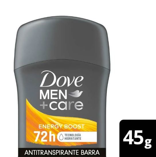 Antitranspirante en Barra Dove Men Energy Boost Envase 45 g