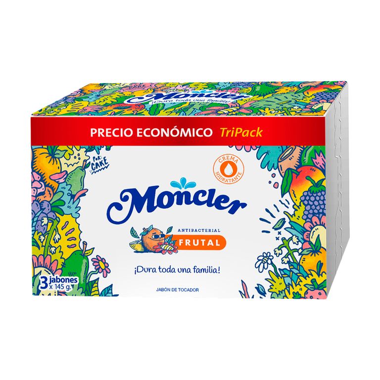 Jabón Moncler Frutal Empaque 3 Und