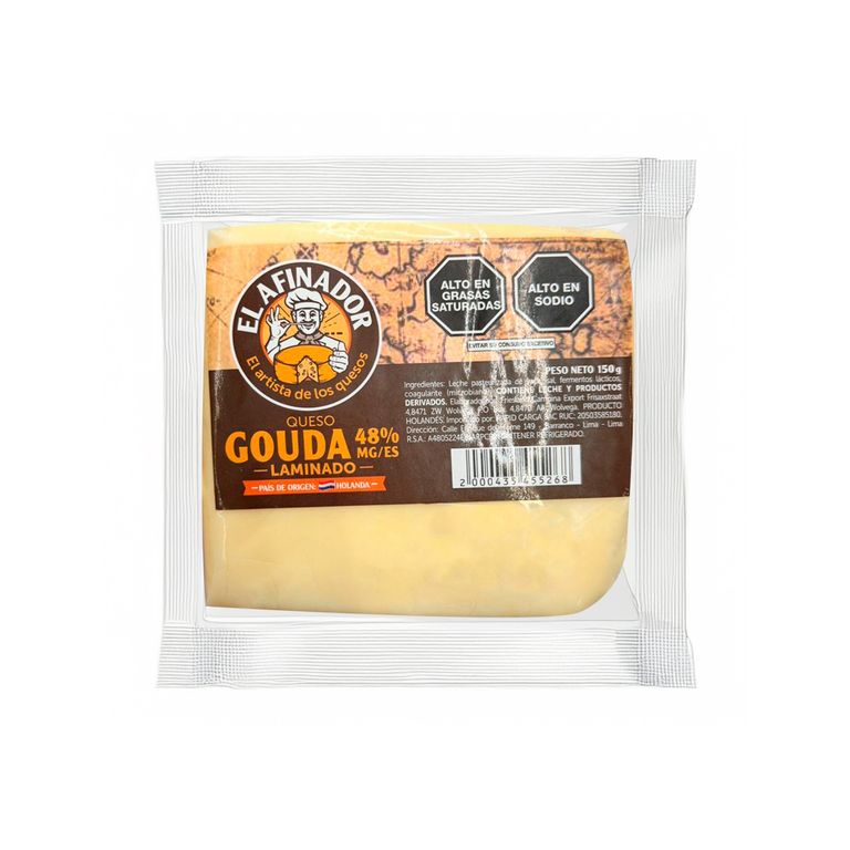 Queso Gouda Laminado El Afinador Empaque 150 g