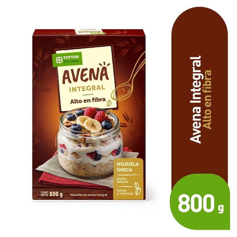 Avena Integral Tottus Caja 800 g